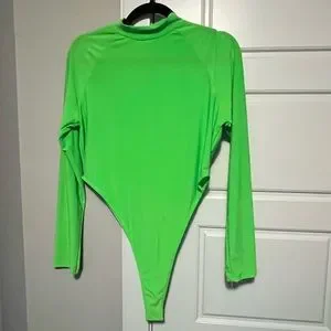 Fashion Nova Tops Neon Green Hips For Days Body Suit Poshmark